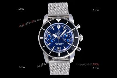 OXF Breitling Superocean B01 Chronograph 42mm 01 Movement Blue Face Watch
